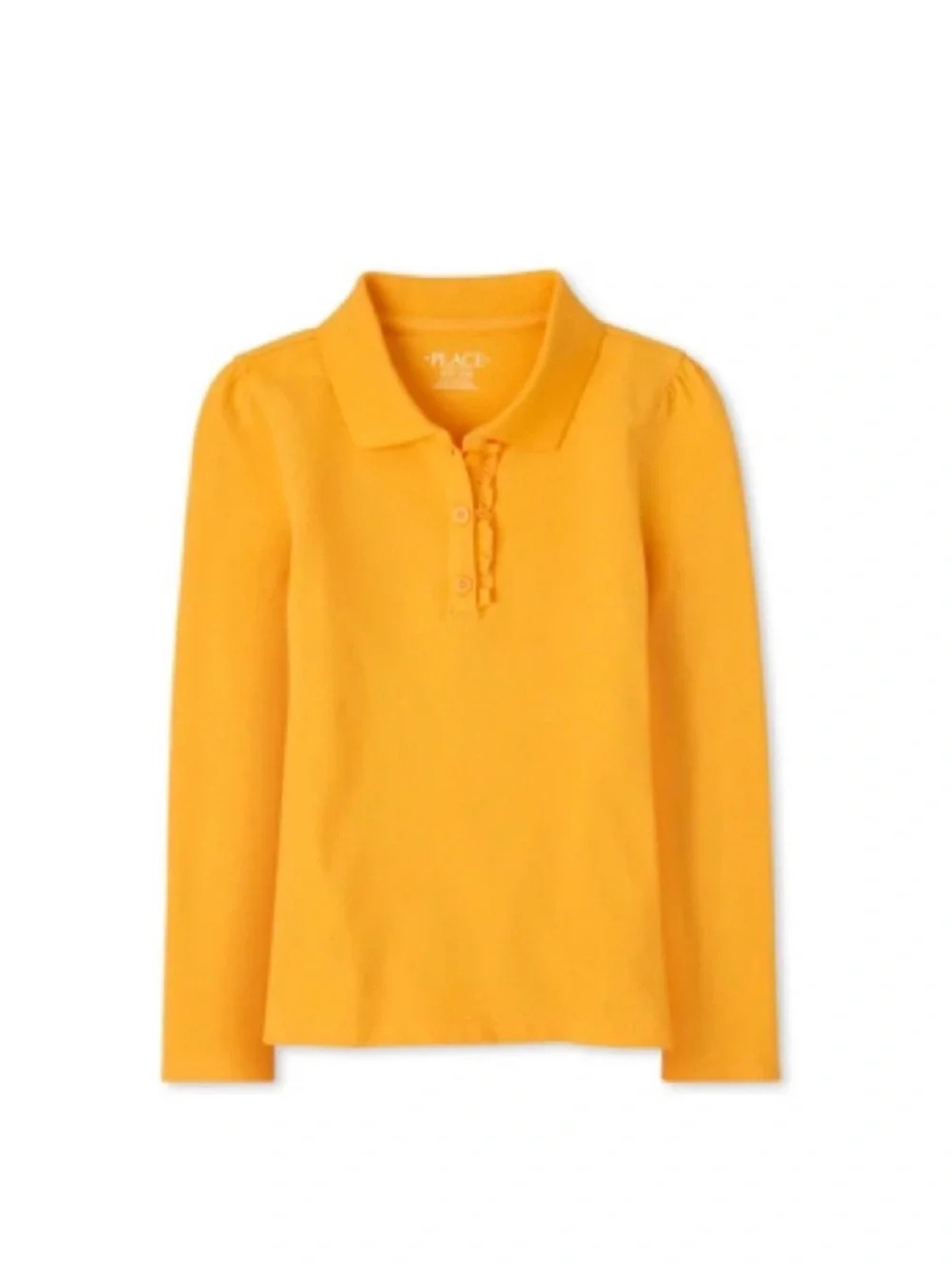 The Children's Place Bright Yellow Long Sleeve Polo